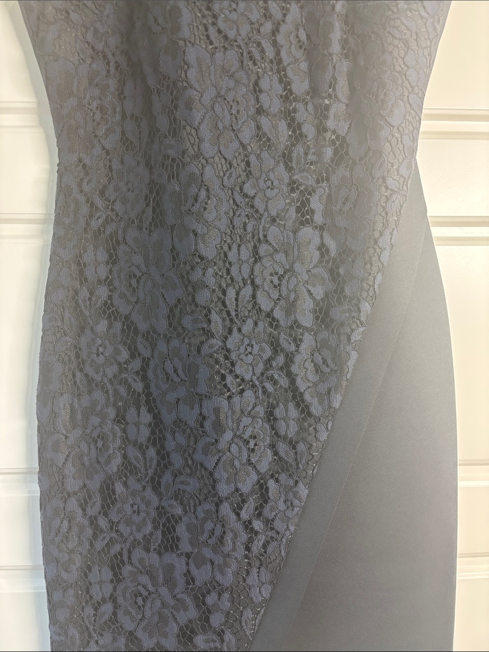 Tommy Hilfiger Lace Asymmetrical Lace Sheath Cocktail Dress - Picture 3 of 7
